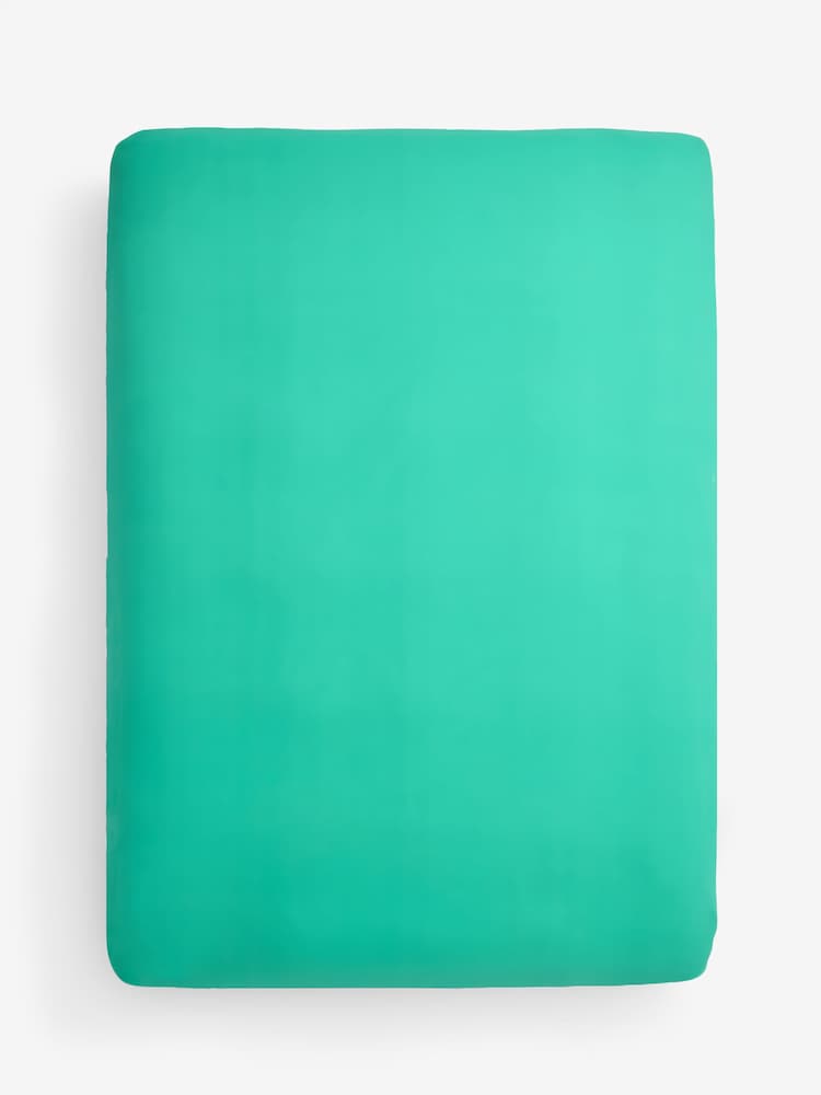 Green Pure 144 Thread Extra Deep Fitted Count 100% Cotton Sheet - Image 3 of 3