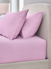 Pink Pure 144 Thread Extra Deep Fitted Count 100% Cotton Sheet - Image 1 of 2