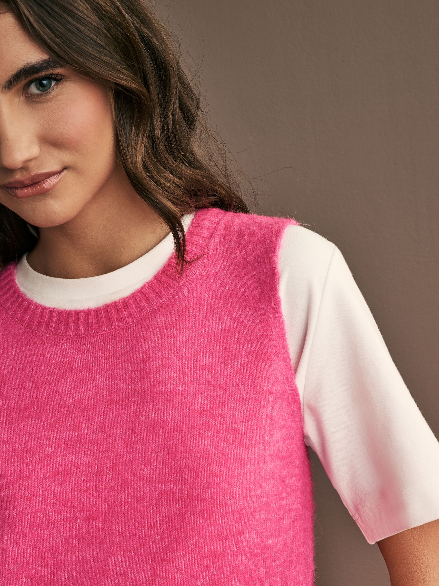 ALEXIA STAM（アリシアスタン）の「Side Fringe Cropped Knit