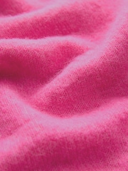 Pink Bright Sleeveless Knitted Crew Tank Vest Top with Alpaca - Image 6 of 7