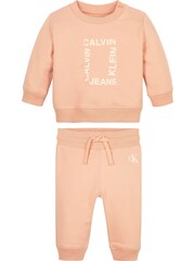 Calvin Klein Pink Logo Joggers Set - Image 1 of 2