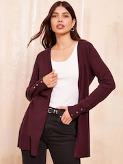 Friends Like These Red Edge To Edge Cardigan - Image 1 of 4