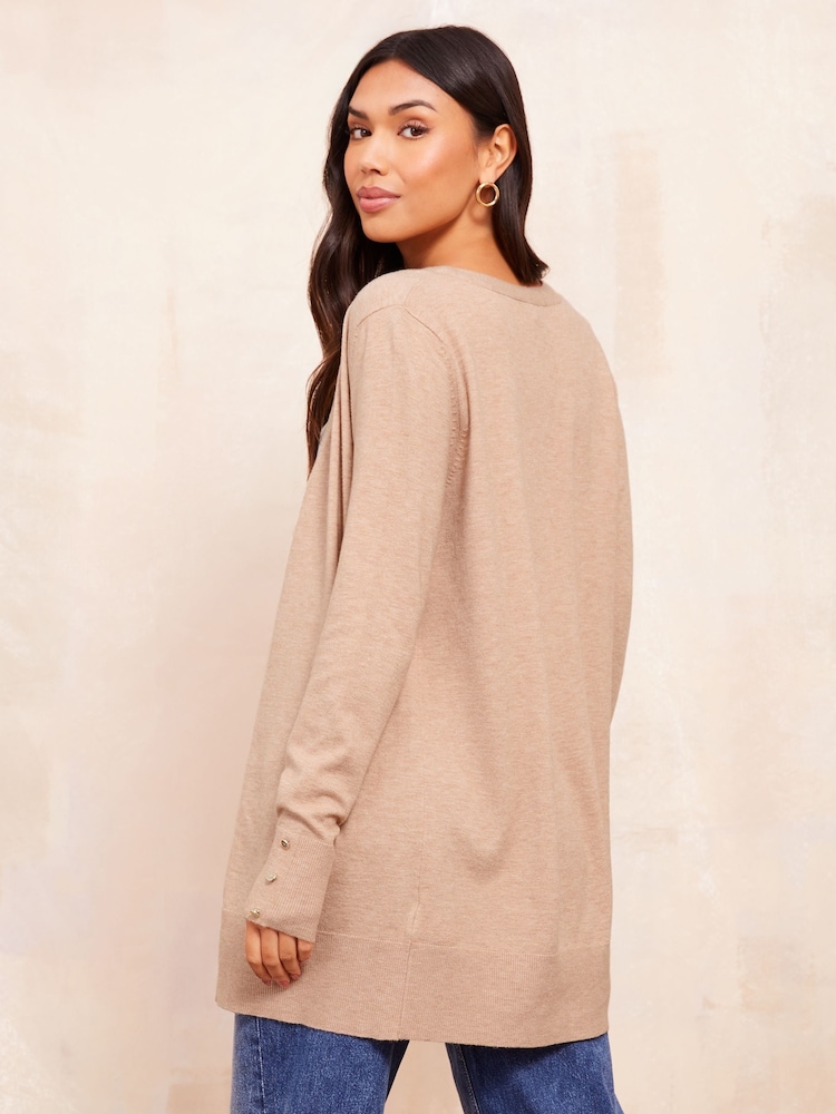 Friends Like These Stone Edge To Edge Cardigan - Image 4 of 4