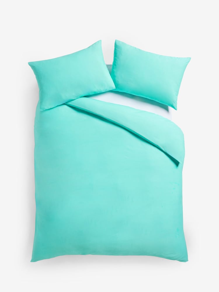 Conjunto de funda de edredón y funda de almohada de tejido con alto contenido en algodón - Imagen 2 de 4