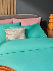 Conjunto de funda de edredón y funda de almohada de tejido con alto contenido en algodón - Imagen 3 de 4
