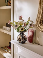 Nina Campbell Brown Tortoise Shell Confetti Vase - Image 1 of 5