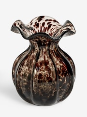 Nina Campbell Brown Tortoise Shell Confetti Vase - Image 2 of 5