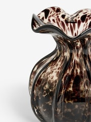 Nina Campbell Brown Tortoise Shell Confetti Vase - Image 3 of 5