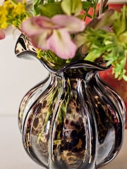 Nina Campbell Brown Tortoise Shell Confetti Vase - Image 4 of 5