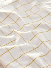Nina Campbell Ochre Yellow Woven Check Table Cloth - Image 3 of 4