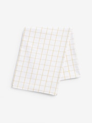 Nina Campbell Ochre Yellow Woven Check Table Cloth - Image 4 of 4