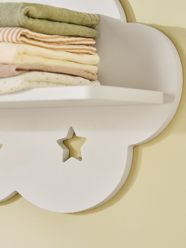 Jojo Maman Bébé White Cloud Wall Shelf - Image 2 of 5