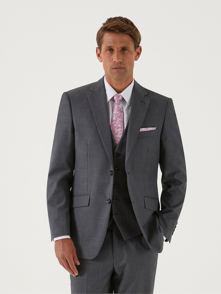 Skopes Grey Tailored Fit Farnham Suit Jacket - Image 1 of 5