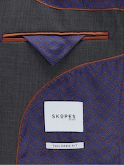 Skopes Grey Tailored Fit Tailored Fit Farnham Suit Jacket - Image 6 of 6
