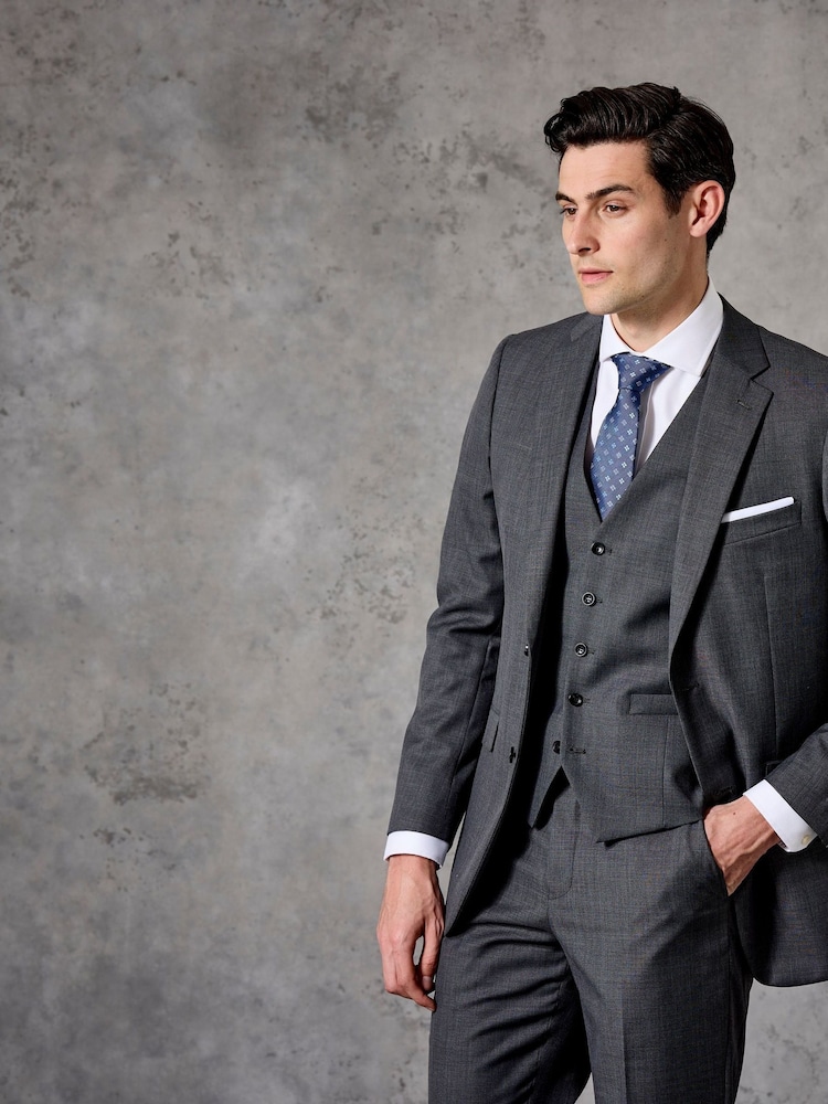 Skopes Grey Farnham Single Breasted Suit: Waistcoat - Image 1 of 5 Skopes Grey Farnham Single Breasted Suit: Waistcoat - Image 1 of 5