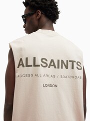 Футболка из 100% хлопка с короткими рукавами и круглым вырезом Allsaints - Image 5 of 8