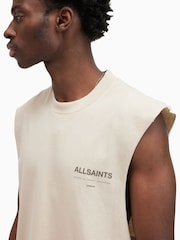 Футболка из 100% хлопка с короткими рукавами и круглым вырезом Allsaints - Image 7 of 8