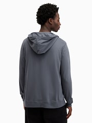 AllSaints Blue 100% Cotton Brace Hoodie - Image 2 of 7