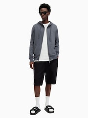 AllSaints Blue 100% Cotton Brace Hoodie - Image 4 of 7