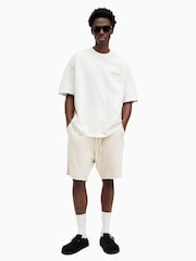 AllSaints White 100% Cotton Access Short Sleeve Crew T-Shirt - Image 5 of 7