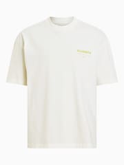 AllSaints White 100% Cotton Access Short Sleeve Crew T-Shirt - Image 7 of 7