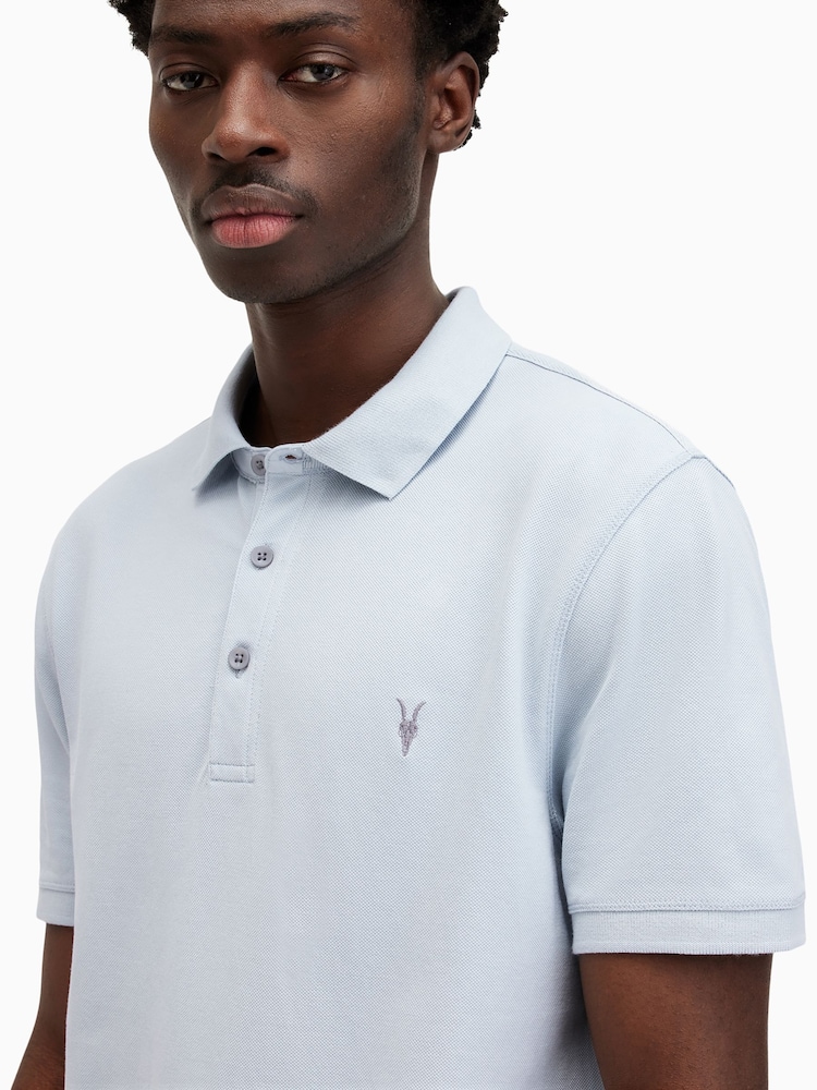 AllSaints Black Reform Short Sleeve Polo Shirts 2 Pack - Image 4 of 7