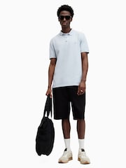 AllSaints Black Reform Short Sleeve Polo Shirts 2 Pack - Image 5 of 7