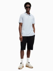 AllSaints Black Reform Short Sleeve Polo Shirts 2 Pack - Image 6 of 7