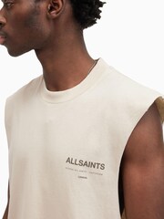 Braun - AllSaints 100% Cotton Access Sleeveless Crew T-Shirt - Bild 7 von 8