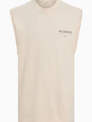 Braun - AllSaints 100% Cotton Access Sleeveless Crew T-Shirt - Bild 8 von 8