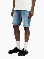 AllSaints Blue Switch Shorts - Image 4 of 9