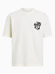 AllSaints White Orlando Short Sleeve Crew T-Shirt - Image 6 of 6