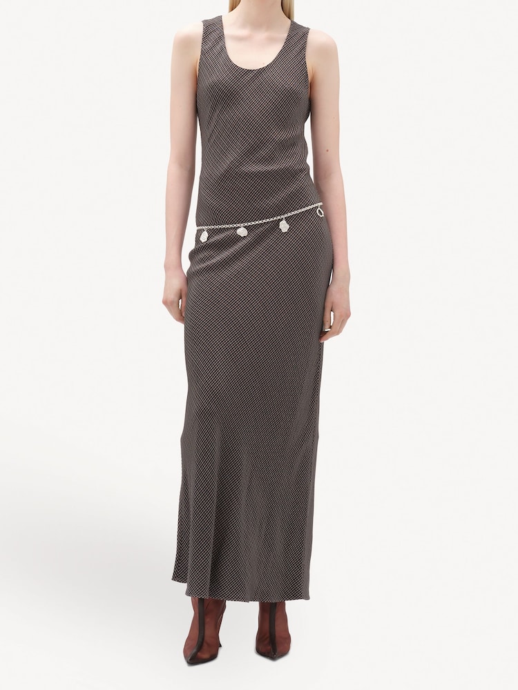 Remain Grey Bias Cut Maxi Dress - Image 2 of 5