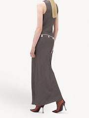 Remain Grey Bias Cut Maxi Dress - Image 3 of 5