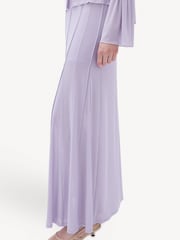 Remain Purple Pleated Midi Mesh Skirt - Image 4 of 7