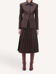 Remain Pleated Brown Skirt - Image 3 of 6