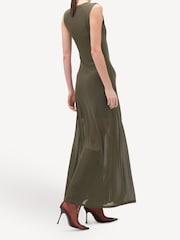 Remain Green Mesh Maxi A-Line Dress - Image 2 of 5