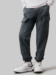 Calvin Klein Grey Essential Woven Cargo Joggers - Image 3 of 5