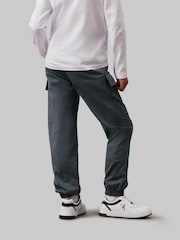 Calvin Klein Grey Essential Woven Cargo Joggers - Image 4 of 5