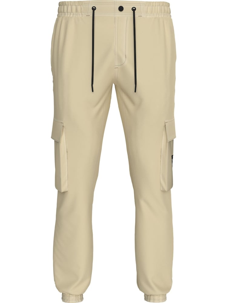 Calvin Klein Jeans Skinny Washed Cargo Brown Joggers - Image 1 of 5 Calvin Klein Jeans Skinny Washed Cargo Brown Joggers - Image 1 of 5