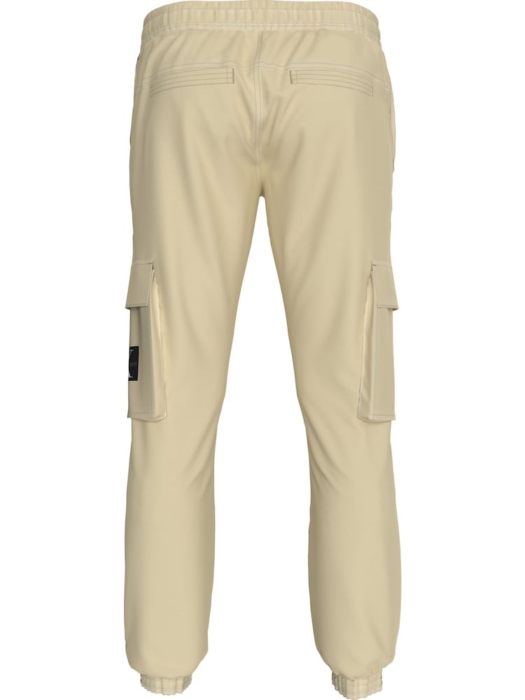 Calvin Klein Jeans Skinny Washed Cargo Brown Joggers - Image 2 of 5 Calvin Klein Jeans Skinny Washed Cargo Brown Joggers - Image 2 of 5