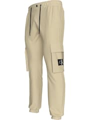 Calvin Klein Jeans Skinny Washed Cargo Brown Joggers - Image 3 of 5