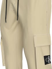 Calvin Klein Jeans Skinny Washed Cargo Brown Joggers - Image 5 of 5