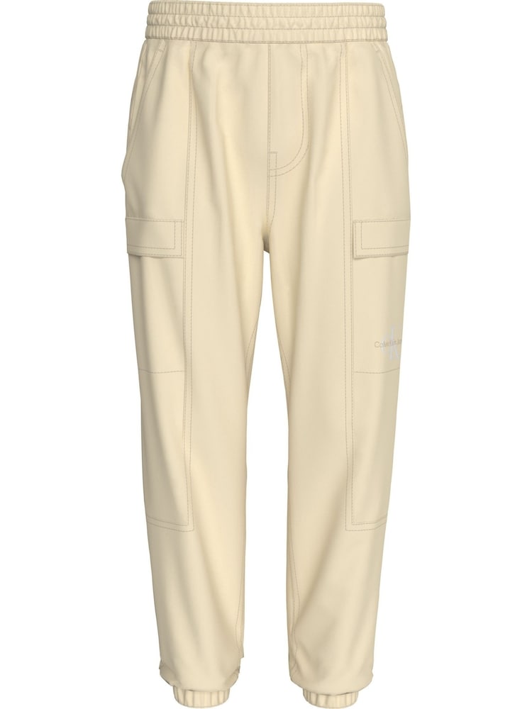 Natural - Calvin Klein Esențiale Woven Pantaloni tip cargo Joggers - Imaginea 1 din 5