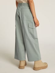 Calvin Klein Green Clean Utility Cargo Trousers - Image 1 of 6
