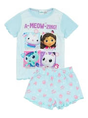 Vanilla Underground Blue Girls Gabbys Dollhouse Licensing Short Pyjamas - Image 1 of 6