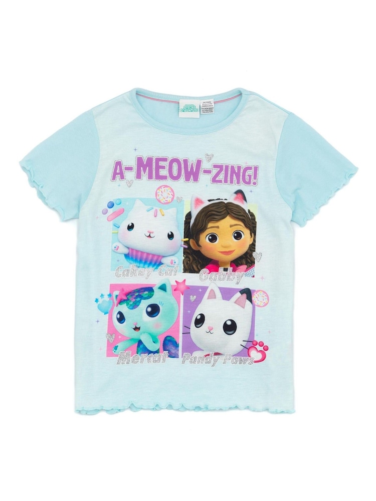 Vanilla Underground Blue Girls Gabbys Dollhouse Licensing Short Pyjamas - Image 2 of 6