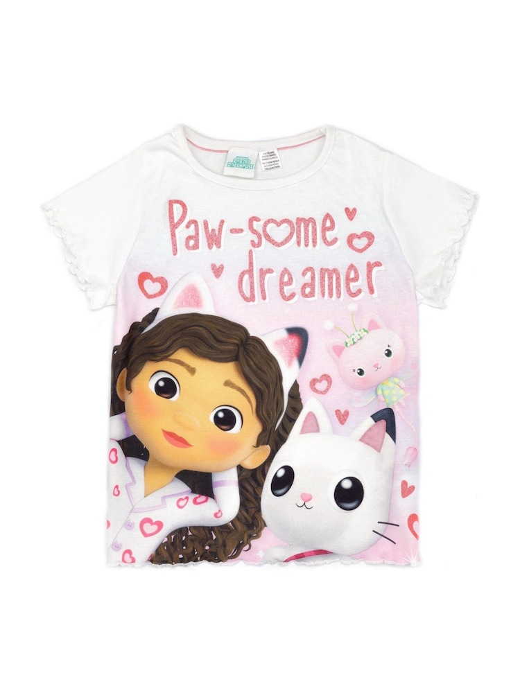 Vanilla Underground White Girls Gabbys Dollhouse Licensing Short Pyjamas - Image 2 of 6