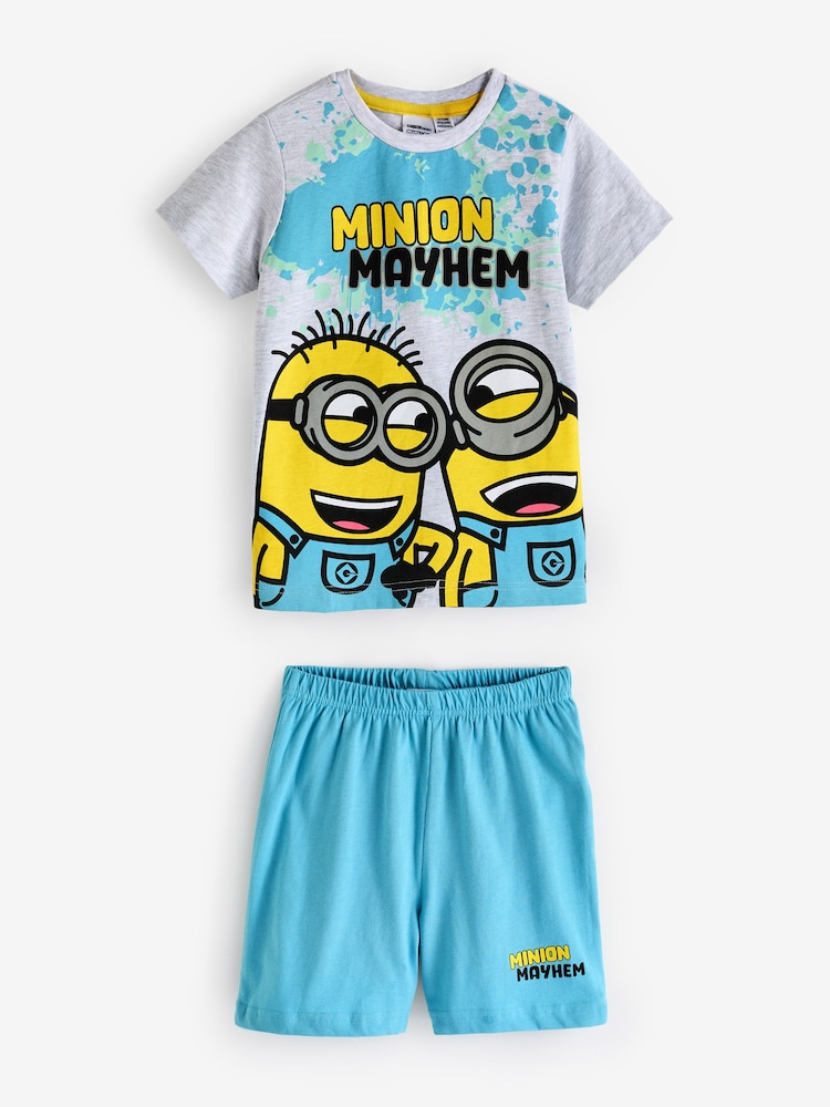 Vanilla Underground Blue Minions Boys Licensing Short Pyjamas - Image 1 of 7