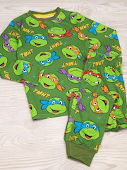 Vanilla Underground Green Teenage Mutant Ninja Turtles Boys Long Leg Pyjamas - Image 2 of 4